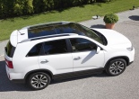 Пороги алюминиевые Black Kia Sorento (2012-2020)