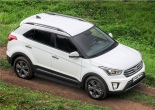 Пороги алюминиевые Black Hyundai Creta (2016-2021)