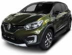 Пороги алюминиевые Black new Renault  Kaptur (2016-2020)