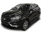 Пороги алюминиевые Black new Lada X-Ray (2016-2025)