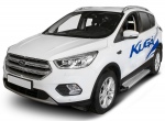 Пороги алюминиевые Silver new Ford Kuga (2016-2019)