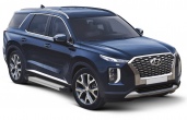 Пороги алюминиевые Silver для Hyundai Palisade (2021-2025)