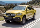 Пороги алюминиевые Silver для Mercedes-Benz X-Class (2018-2025)