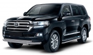 Защита переднего бампера d76+d57 Toyota Land Cruiser 200 (2015-2021)