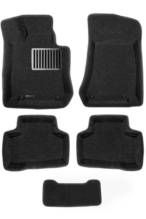 3D Коврики в салон черные Euromat3D LUX для Mercedes-benz GLC-class (2015-2024) EM3D-003518