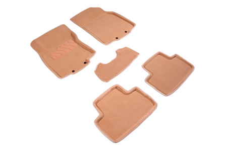 3D коврики в салон бежевые Seintex Nissan Qashqai (2016-2024) 89726