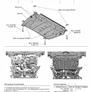 Защита картера и КПП увеличенная (сталь) Автоброня для Toyota RAV4 (2019-2024) часть 1