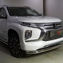 Защита переднего бампера 76,1мм ТСС для Mitsubishi Pajero Sport (2021-2024)