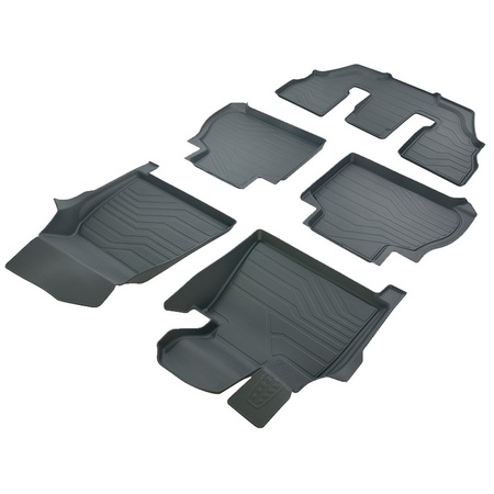 Коврики в салон резиновые SRTK LUX для BMW X7 6 мест (2019-2025) 3D.BM.X.7.6S.18G.08X06