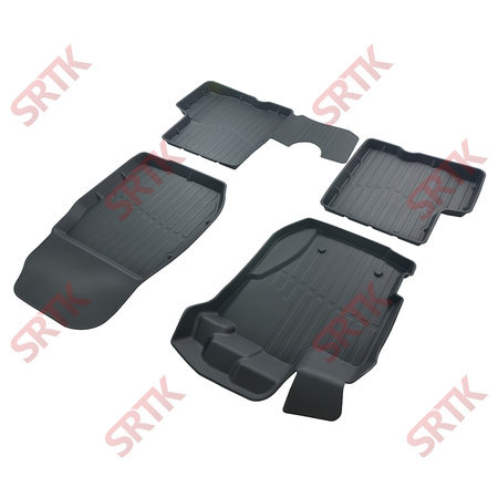 Коврики в салон резиновые SRTK PREMIUM для Nissan Terrano (2017-2023) PR.NS.TER.17G.02X35