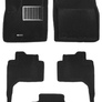 3D Коврики в салон черные Euromat3D LUX для Toyota Land Cruiser 300 (2021-2025)