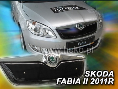 Зимняя защита радиатора верхняя Heko для Skoda Roomster (2010-2014) 02048