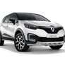 Защита переднего бампера двойная с пластинами d63/63 PT GROUP для Renault Kaptur (2016-2024)