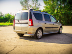 Пороги серебристые d51 ППК PT GROUP для Lada Largus (2012-2021)