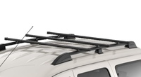 Рейлинги на крышу усиленные с поперечинами черные PT GROUP для Lada Largus (2012-2024)