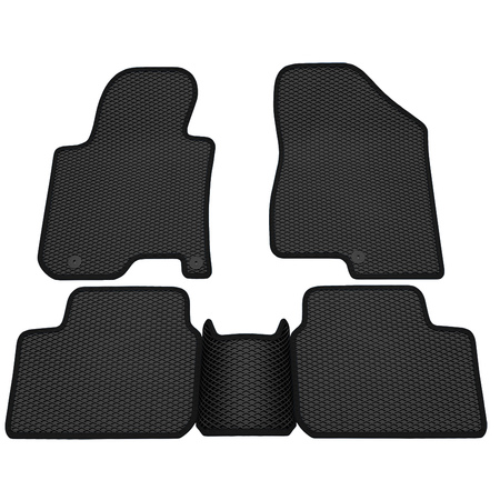 Коврики в салон резиновые EVA ромб с черным кантом для Kia Ceed (2012-2018) 9021005201