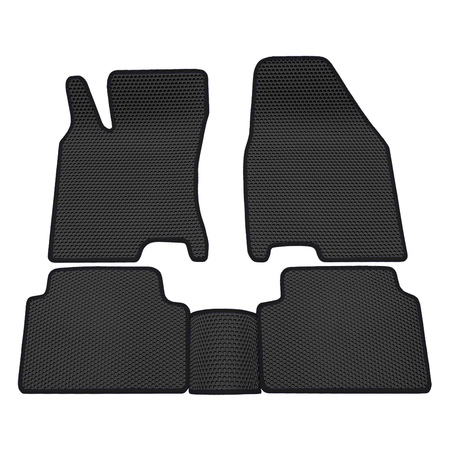 Коврики в салон резиновые EVA соты с черным кантом для Nissan Qashqai (2007-2014) 9125020101