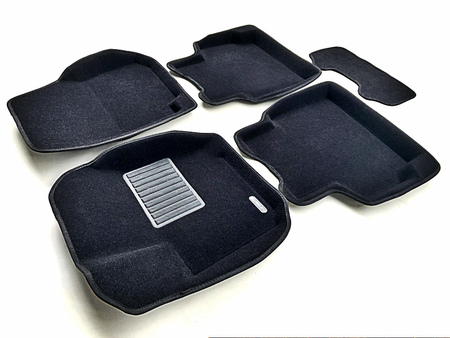 3D Коврики в салон черные Euromat3D Business для Ford Mondeo (2007-2015) EMC3D-002211