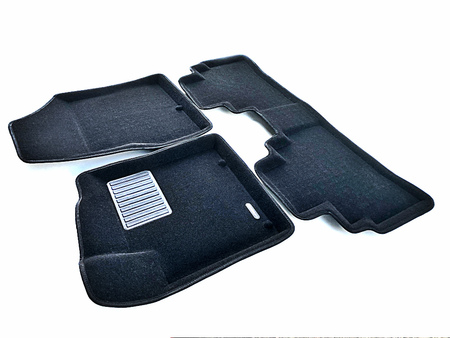 3D Коврики в салон черные Euromat3D Business для Nissan Murano (2016-2023) EMC3D-003729