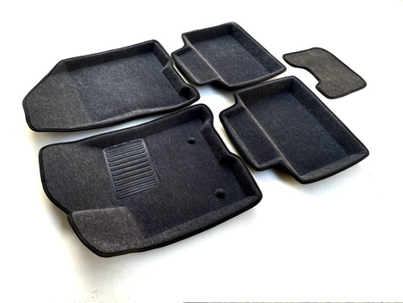 3D Коврики в салон серые Euromat3D Business для Lada Vesta (2015-2024) EMC3D-005308G