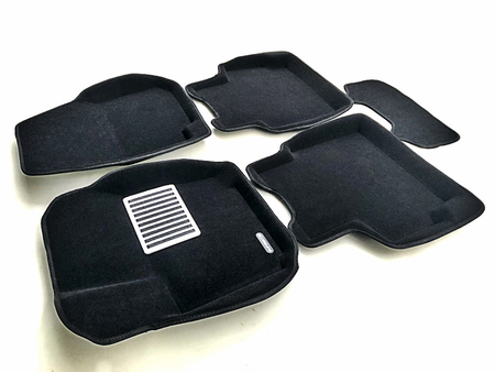 3D Коврики в салон черные Euromat3D LUX для Ford Mondeo (2007-2015) EM3D-002211