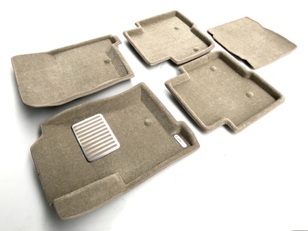 3D Коврики в салон бежевые Euromat3D LUX для Land Rover Disсovery (2009-2017) EM3D-003100T