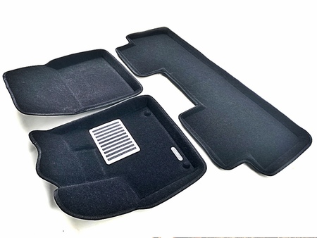 3D Коврики в салон черные Euromat3D LUX для Peugeot 5008 (2016-2023) EM3D-003901