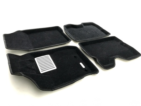 3D Коврики в салон черные Euromat3D LUX для Renault Kaptur (2016-2024) EM3D-004206