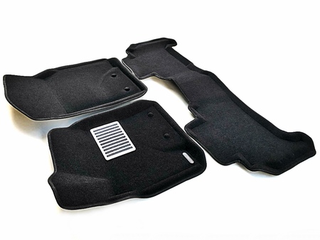 3D Коврики в салон черные Euromat3D LUX для Lexus LX 570 (2007-2012) EM3D-005118