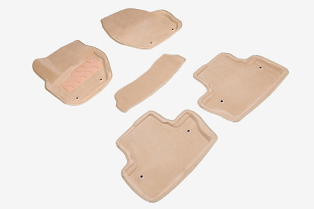 3D коврики в салон Seintex бежевые для Volvo S60 (2010-2019) 94421