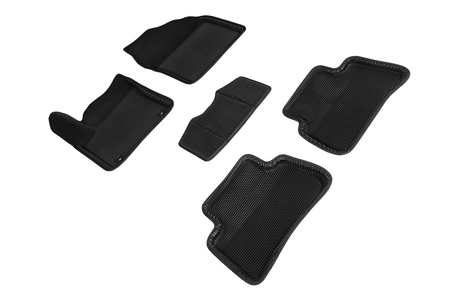 3D EVA коврики в салон черные Seintex соты для Toyota C-HR 2WD (2016-2023) 95220