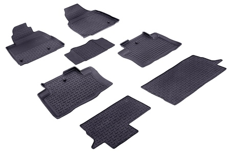 Коврики в салон резиновые Seintex Honda Pilot (2008-2019) 85084