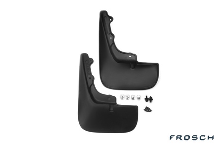 Брызговики передние Frosch в пакете для Peugeot Boxer без расширителей арок (2006-2024) NLF.10.18.F18