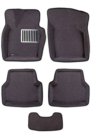 3D Коврики в салон серые Euromat3D LUX для Volkswagen Tiguan (2007-2017) EM3D-005419G