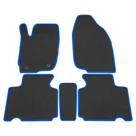 Коврики в салон резиновые EVA ромб с синим кантом для Toyota RAV4 (2012-2019) 9034035203