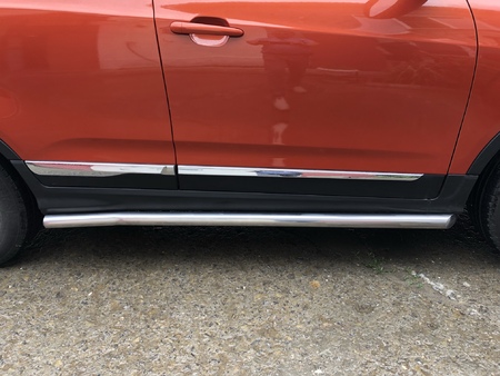 Защита штатного порога труба UKO для Chery Tiggo 5 (2016-2020) CHTG.16.32