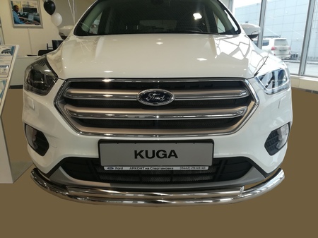 Защита переднего бампера двойная UKO для Ford Kuga (2016-2020) FK.16.03