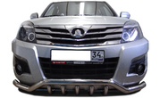 Защита переднего бампера волна+акула UKO для Great Wall Hover H3 (2010-2014)