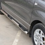 Пороги труба с проступью UKO для Hyundai H1 (2007-2015)