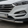 Защита переднего бампера двойная UKO для Hyundai Tucson (2015-2018)