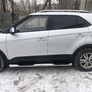 Пороги труба с проступью UKO для Hyundai Creta (2016-2021)