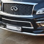 Защита переднего бампера UKO для Infiniti QX80 (2014-2019)