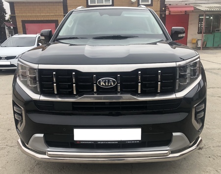 Защита переднего бампера двойная UKO для Kia Mohave (2020-2025) KMH.21.03