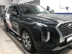 Пороги труба с проступью UKO для Hyundai Palisade (2021-2025)