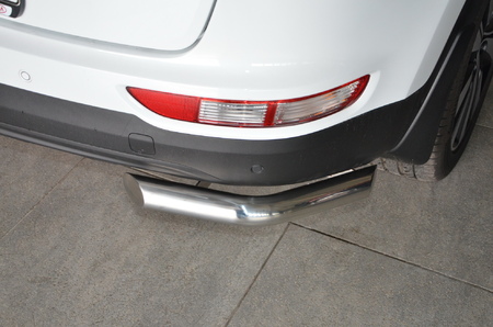 Защита заднего бампера угловая UKO для Kia Sportage (2016-2018) KSP.15.18