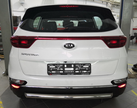 Защита заднего бампера UKO для Kia Sportage (2018-2021) KSP.18.11