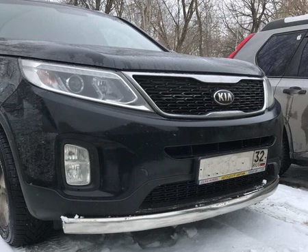 Защита переднего бампера овал UKO для Kia Sorento (2012-2020) KSR.13.02-75