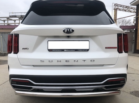 Защита заднего бампера UKO для Kia Sorento (2020-2025) KSRMQ4.20.11