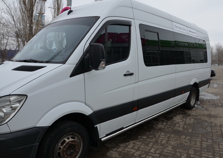 Защита штатного порога UKO для Mercedes-benz Sprinter (2012-2017) MBS.12.32
