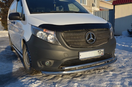 Защита переднего бампера двойная UKO для Mercedes-benz Vito (2014-2021) MBV.14.04